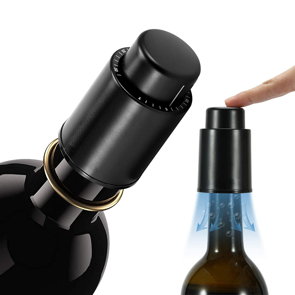 Wine Preservation Pump - Weinflaschenverschlüsse Wiederverwendbare Weinverschlüsse Vakuum-Weinbehälter Weinkonservierer Vakuumpumpen-Korken
