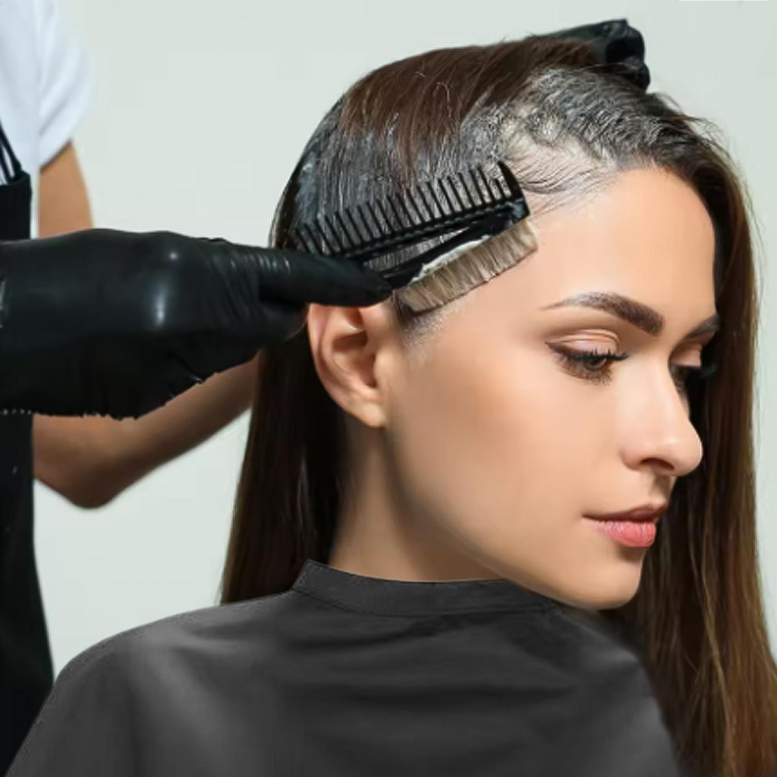 Home Barber - Schwarzer, kurzer, quadratischer, wasserdichter Friseurumhang, professionell,