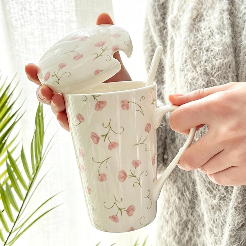 Mule Copper Mug - 500ML. Feine Kaffee-Thermobecher aus Bone China,