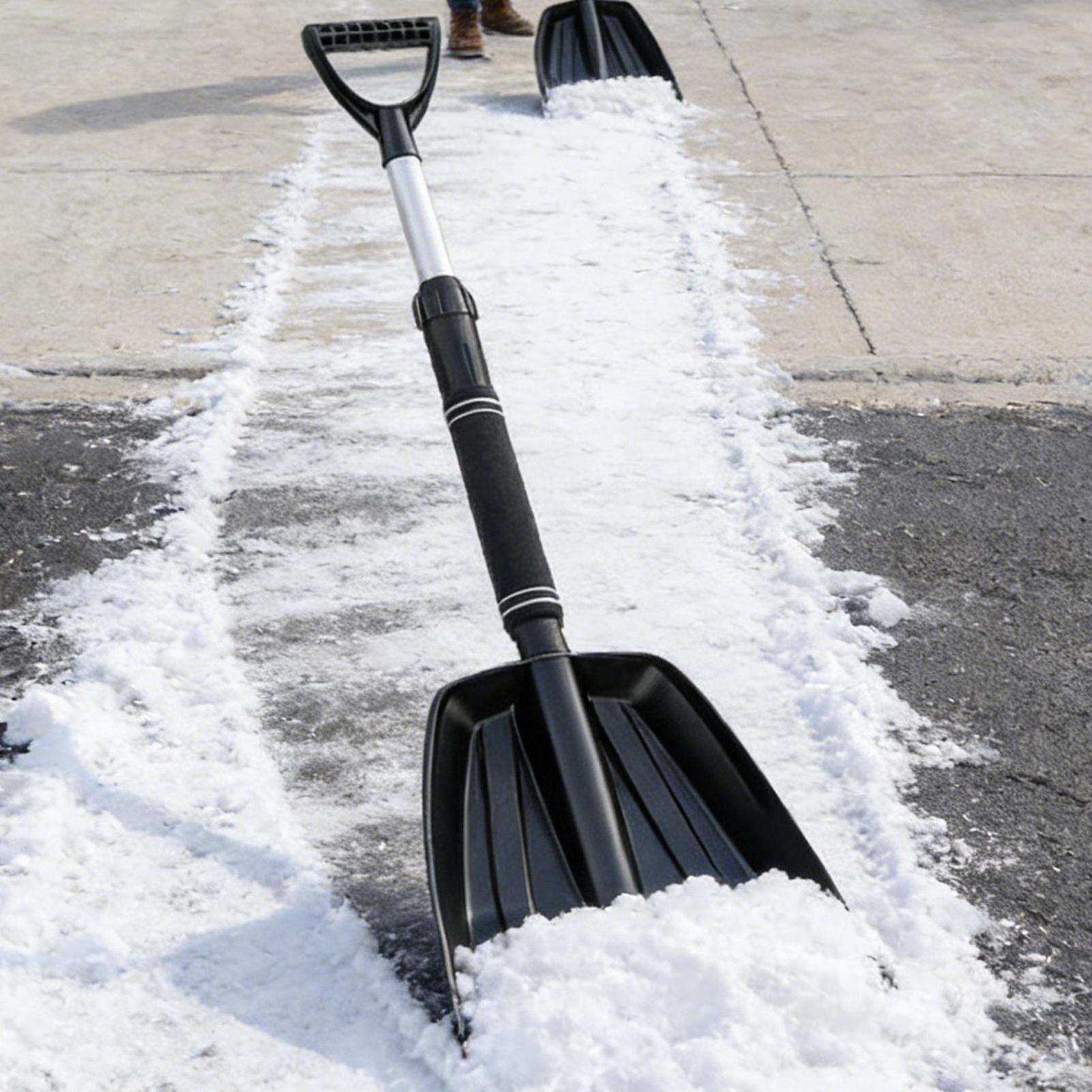Ice Pick Pick - Abnehmbarer Teleskop-Winterschneeschaufel Tragbare Schneeräumungs-Reinigungsschaufel Outdoor Auto