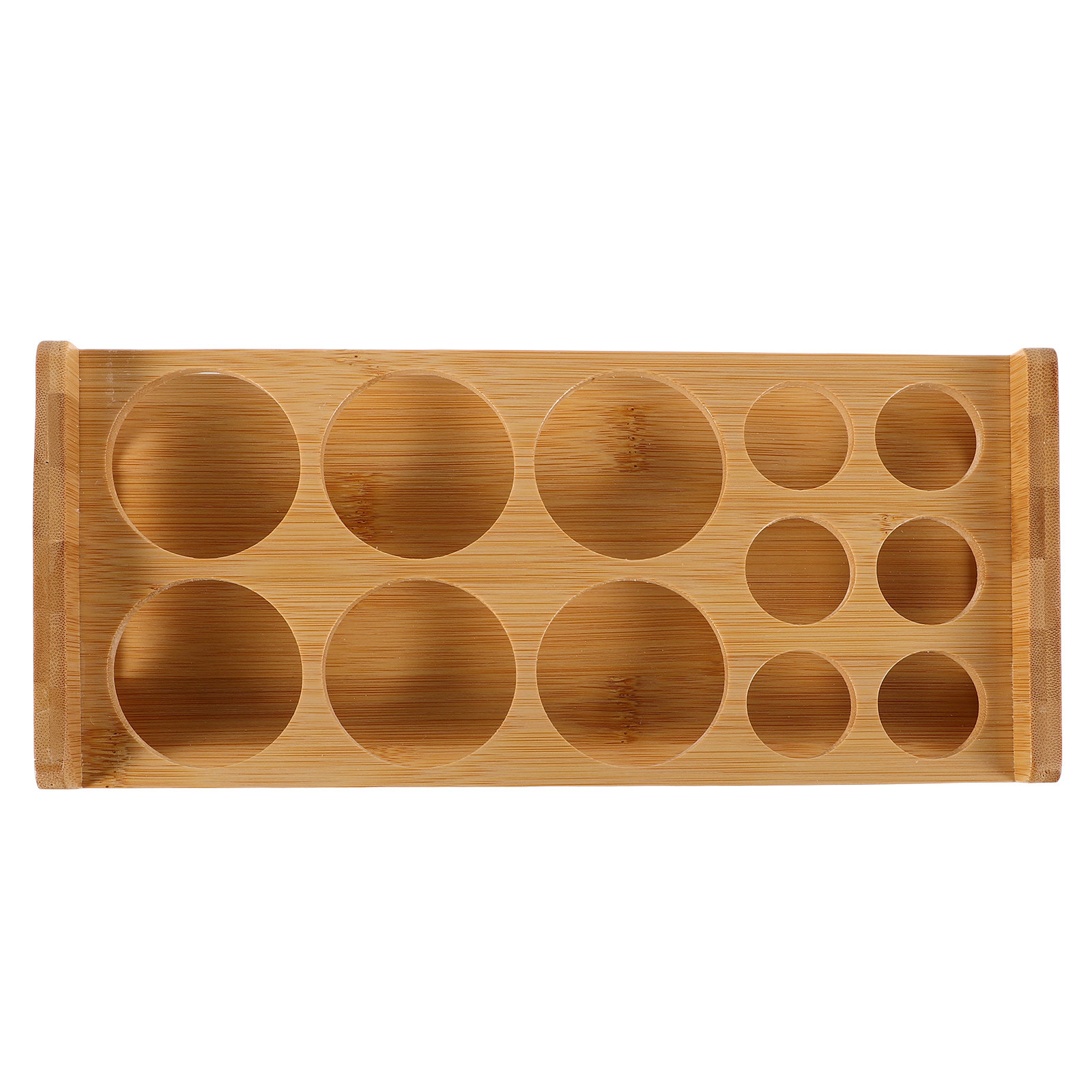 Home Bar Stand - Bambus-Schnapsglashalter Premium Holz-Schnapsglas-Organizer Multifunktionaler Präsentationsständer für