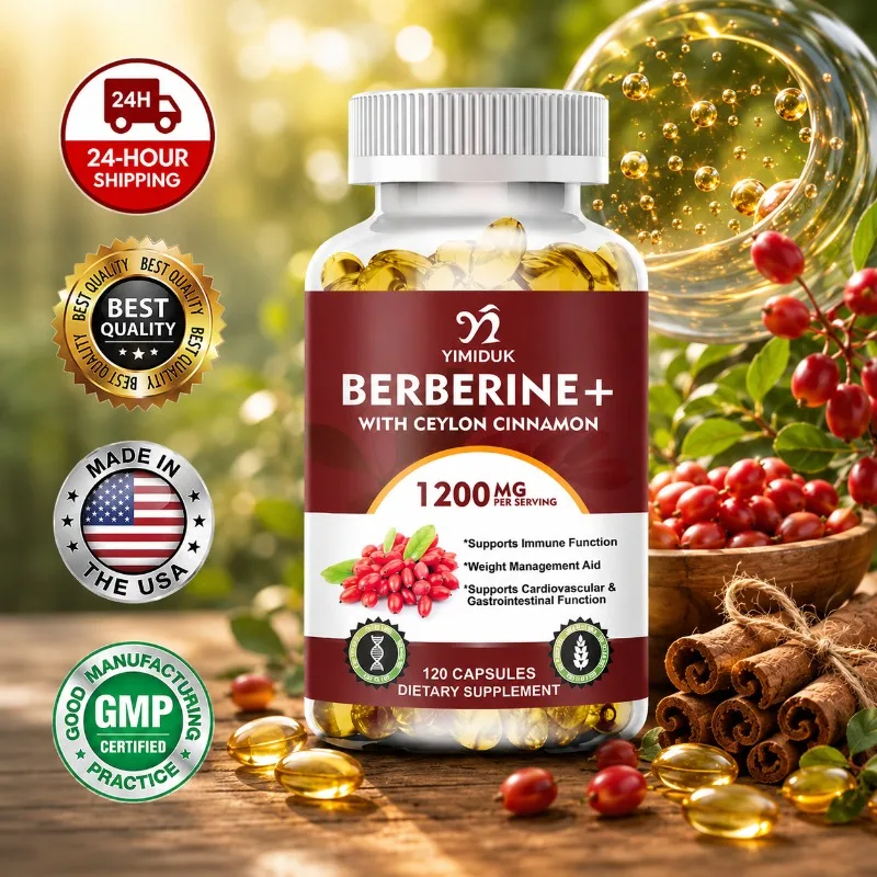 Bitters Bottle Set - Hochwirksame Berberin-Kapseln mit Zimt und Bittermelone,