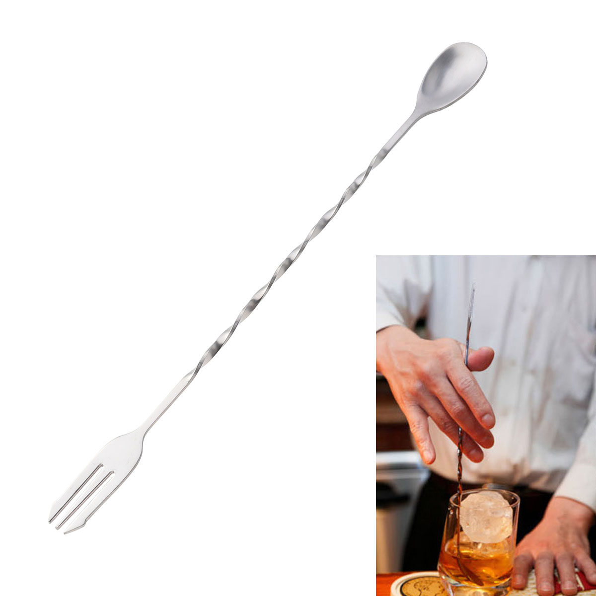 304 Edelstahl Gedrehter Löffel – Bar Spoon Twisted Bewertung und Preis
