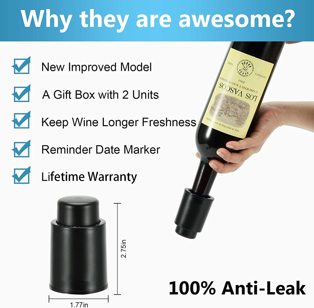 Weinflaschenverschlüsse Wieder – Wine Preservation Pump Bewertung und Preis
