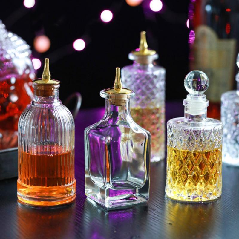 Vintage Glas-Bitterflasche mit – Bitters Bottle Set Bewertung und Preis