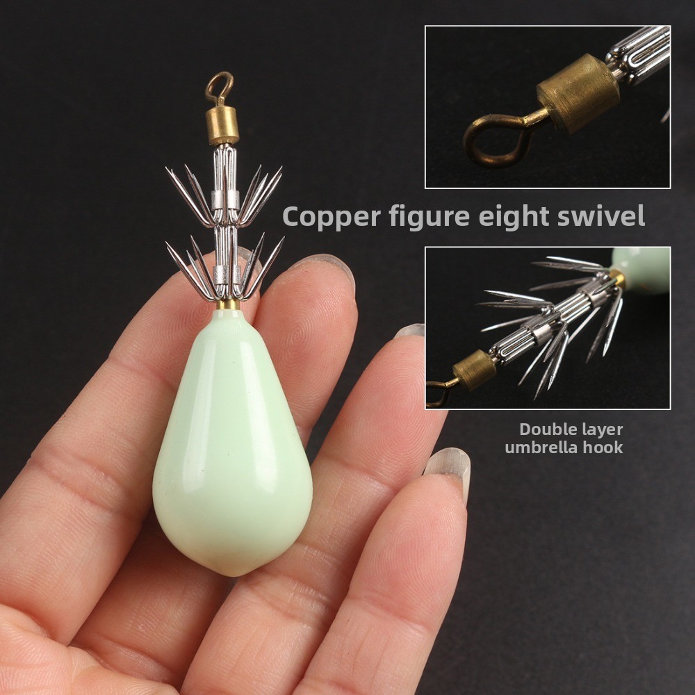 Leuchtender Tintenfisch-Jig-Kö – Jigger Double Sided Bewertung und Preis