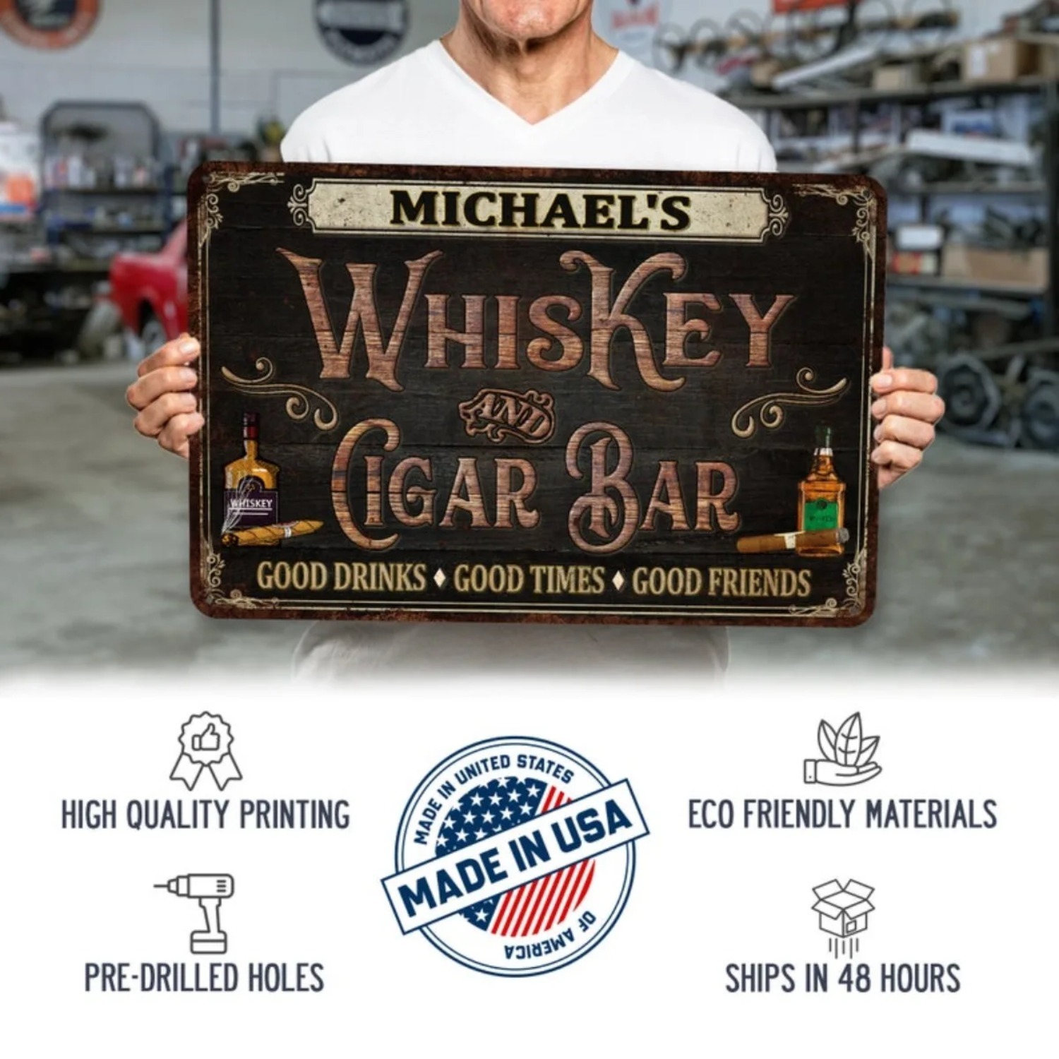 Personalisiertes Vintage Whisk – Home Bar Signs Bewertung und Preis